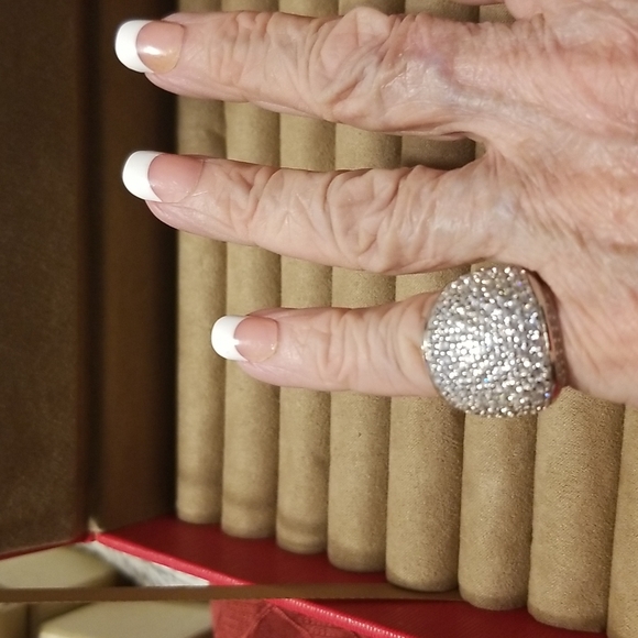 💥 BELLA LUCE CZ Sz 5 PRICE FIRM  in 925 SS Pave style 9.00CTW NWT - Picture 4 of 6